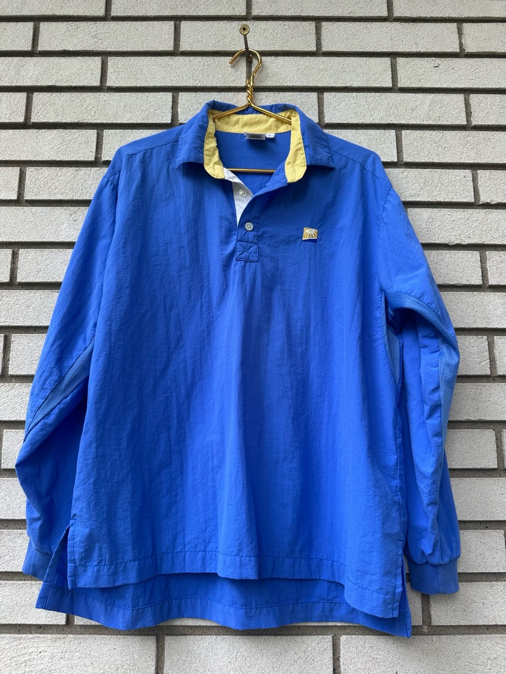 Solumbra Men’s S Blue UPF Sun Protective Pullover Windbreaker Shirt Made USA